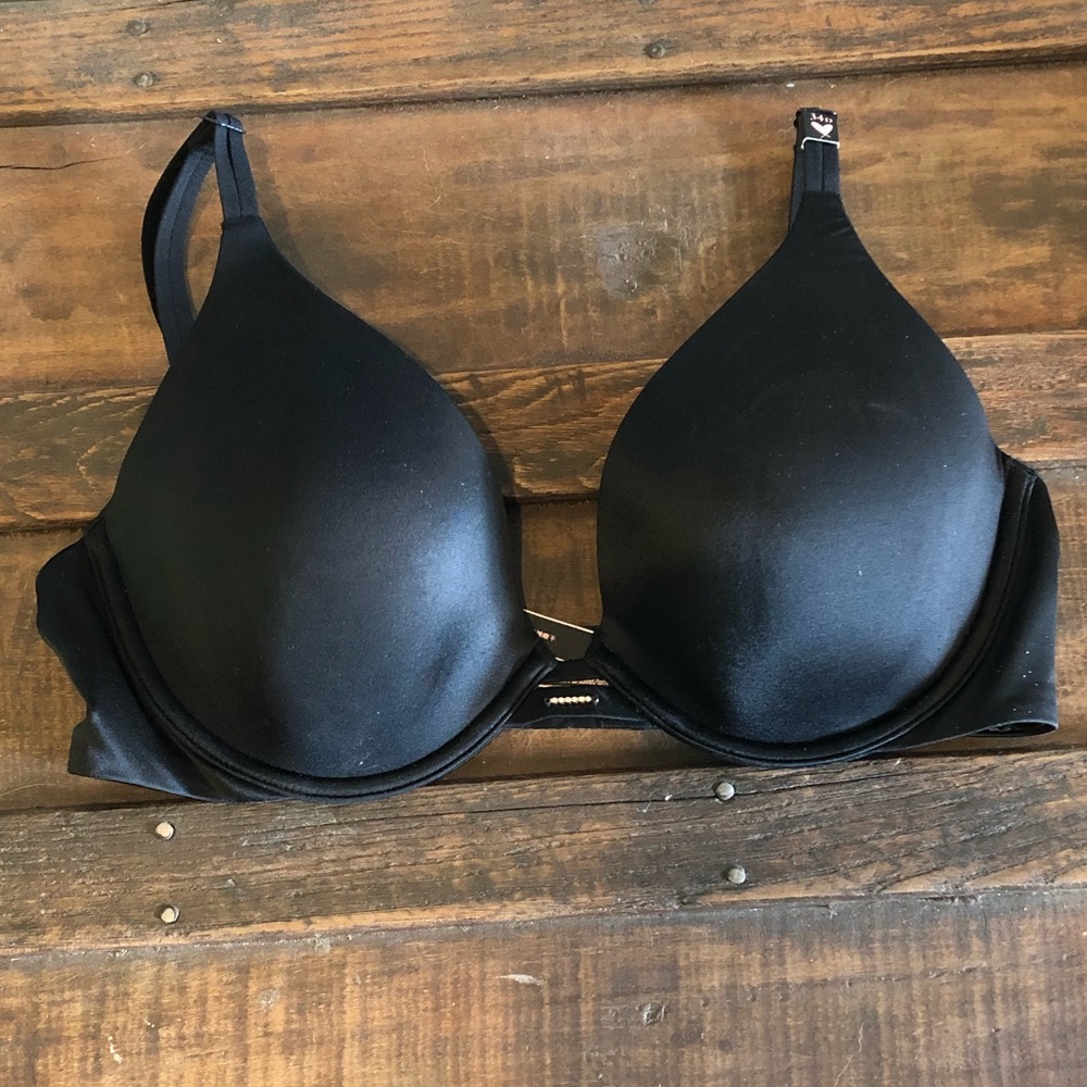 NWT VS VERY SEXY Lightly Lined Plunge black bra